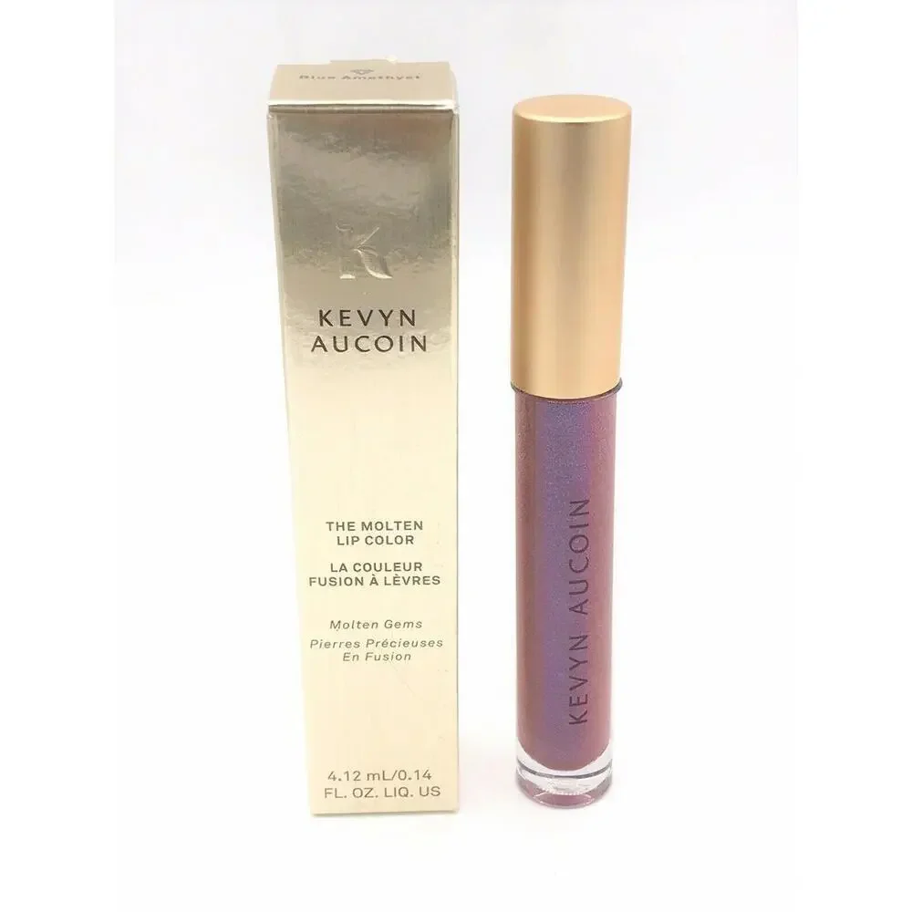 Kevyn Aucoin Set of‎ 2x Molten Lip Color Gloss Molten Gems & Blue Amethyst NIB